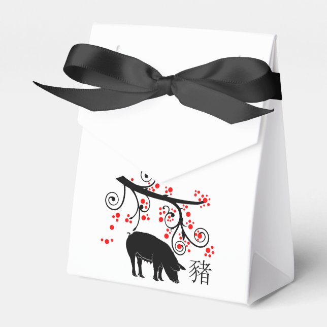 2019 Chinesischer Neujahrsschwanz Geschenkschachtel (Vorderseite)