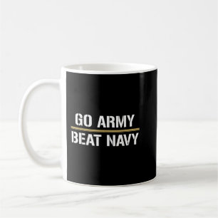 2019 Go Army! Beat Navy! 4 in einer Zeile Kaffeetasse