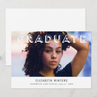 2019 Grad-Ankündigung Fotokarte - Schattenbriefe