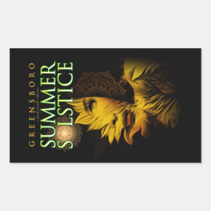 2019 Greensboro Summer Solstice Festival Souvenir Rechteckiger Aufkleber