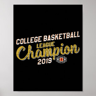 2019 H2h College Fantasy Basketball League Meister Poster