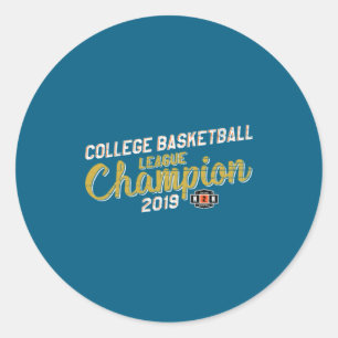 2019 H2h College Fantasy Basketball Liga Meister Runder Aufkleber