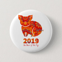 2019-jährig vom SCHWEIN Button