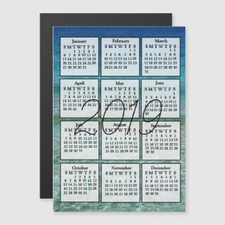2019 Kalender Magnet Blaues Wasser