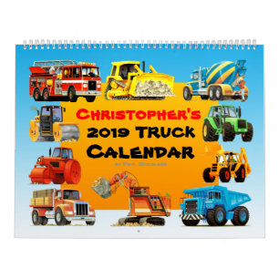 2019 Kinderbau-LKW-Kalender Kalender