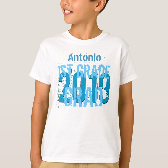 2019 oder irgendein Jahr-erster Grad-neuer T-Shirt (Vorderseite)