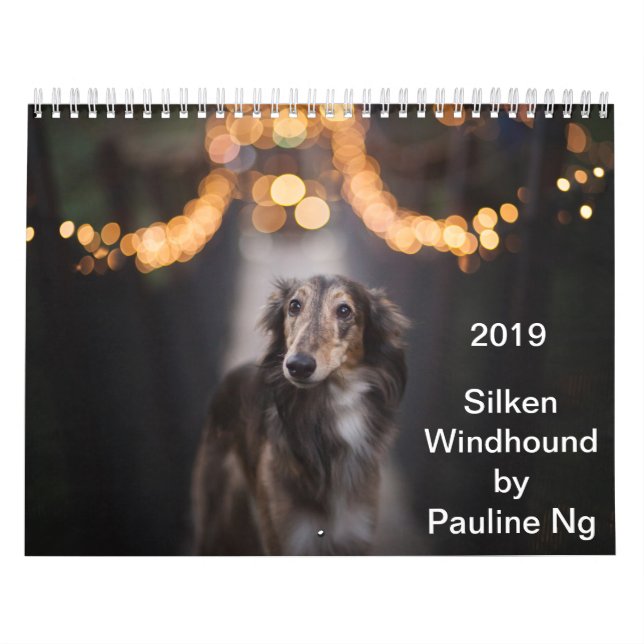 2019 seidenes Windhound durch PaulineNg Kalender (Titelbild)
