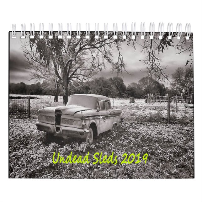 2019 untoter Schlitten-Kalender Kalender (Titelbild)