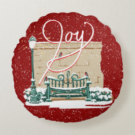 2019 Weihnachts Joy Round Throw Kissen