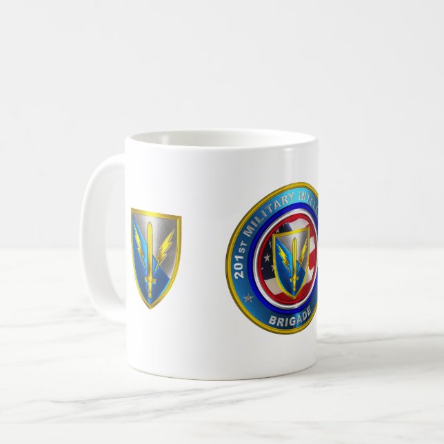 201. Expeditionary Military Intelligence Brigade Kaffeetasse (Vorderseite Links)