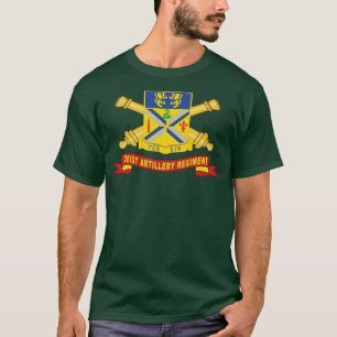 201. Field Artillery Regiment DUI w Br Ribbon X T-Shirt