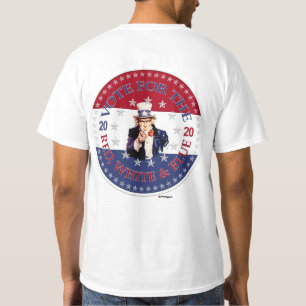 2020 Abstimmung über den roten, weißen und blauen  T-Shirt