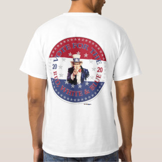 2020 Abstimmung über den roten, weißen und blauen  T-Shirt