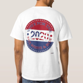 2020 Abstimmung über Rot, Weiß und Blau T-Shirt
