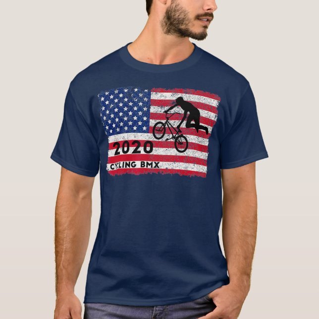 2020 American Cycling BMX Bike Motocross T-Shirt (Vorderseite)