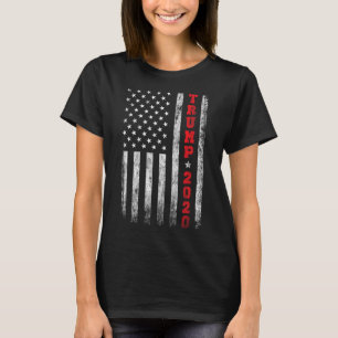 2020 Amerikanische Flagge Vintag T-Shirt