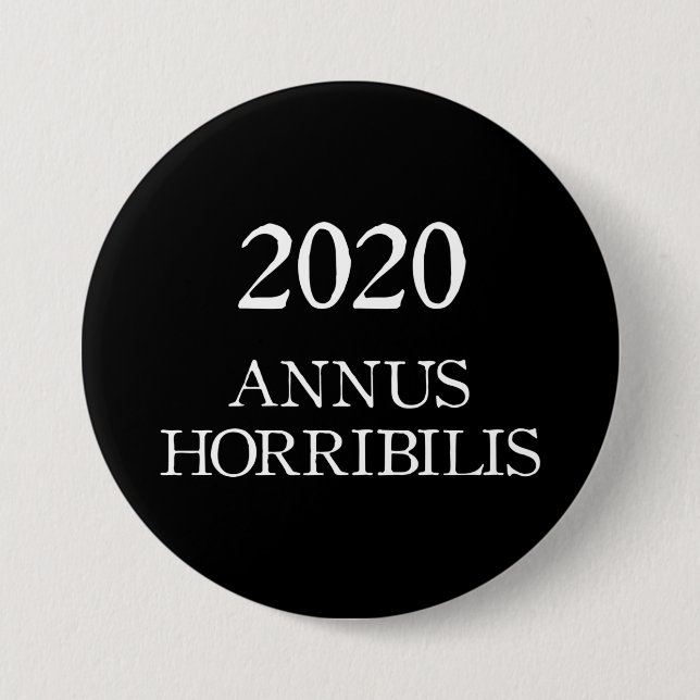 2020 Annus Horribilis Lateinisches schreckliches J Button (Vorderseite)