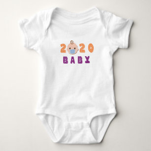 2020 Baby - Namen hinzufügen Lockdown Baby Kleidun Strampler
