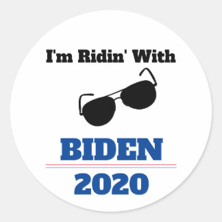 2020 bin ich mit Biden zusammen Runder Aufkleber
