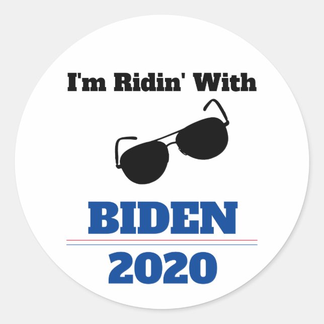 2020 bin ich mit Biden zusammen Runder Aufkleber (Vorderseite)