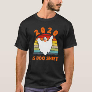 2020 Bootschild Funny Ghost in Maske Vintag Hallow T-Shirt