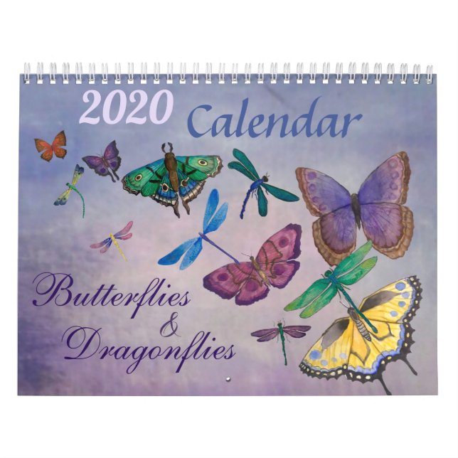 2020 Butterflies & Dragonflies-Kalender Kalender (Titelbild)