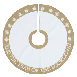 2020 das Jahr der Schließung Polyester Weihnachtsbaumdecke