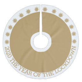 2020 das Jahr der Schließung Polyester Weihnachtsbaumdecke