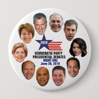 2020 Debatten über das demokratische Party Night O Button