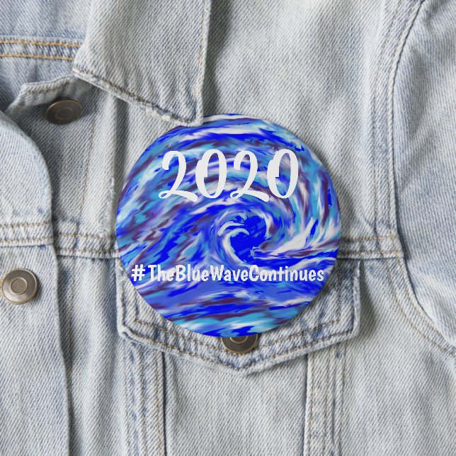 2020 - Die Blaue Welle geht weiter Button (Beispiel)