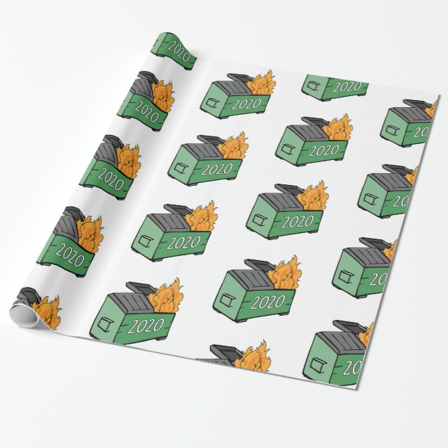 2020 Dumpster Fire Geschenkpapier (Ungerollt)