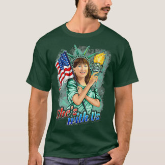 2020 Election Art She's With Us Lady Liberty Jo Jo T-Shirt
