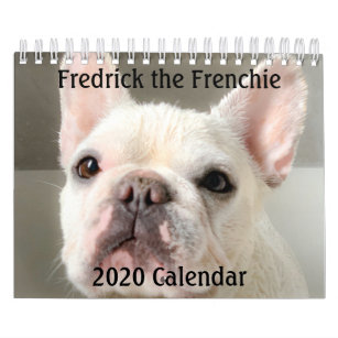 2020 French Bulldog Calendar-Fredrick the Frenchie Kalender