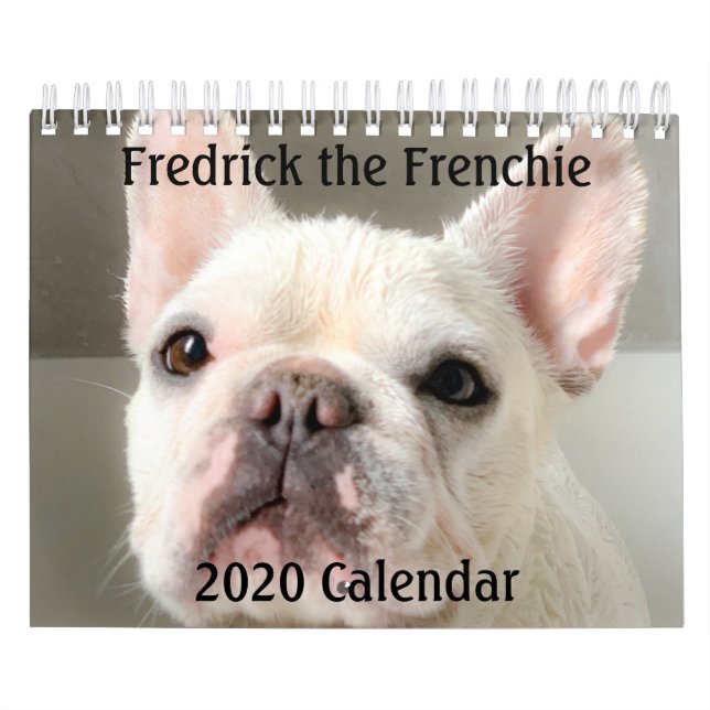 2020 French Bulldog Calendar-Fredrick the Frenchie Kalender (Titelbild)