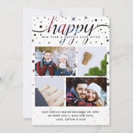 2020 Frohes, farbenabgestimmtes Typografie-Urlaub Feiertagskarte