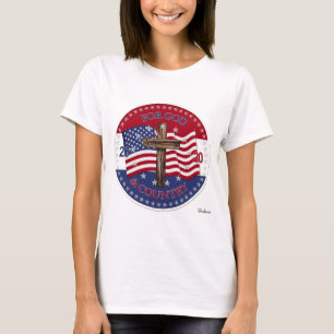 2020 für Gottes- und Länderkreuz und amerikanische T-Shirt