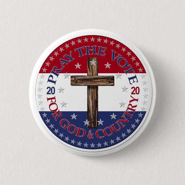 2020 Gebet für Gott und Landkreuz Button (Vorderseite)