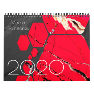 2020 Gemstone Crystal Rock Muster Design Kalender
