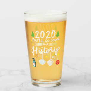 2020 in die Geschichte eingehen Toilettenpapier Glas