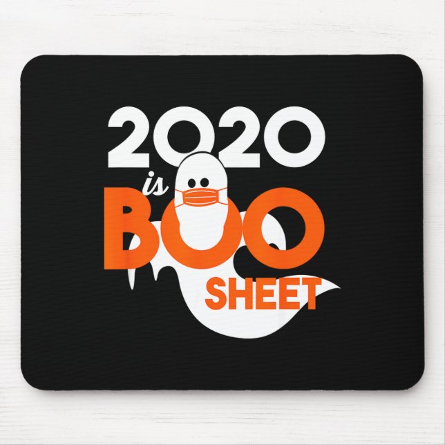 2020 ist Boo-Blatt-Geist-Halloween  Mousepad (Vorne)