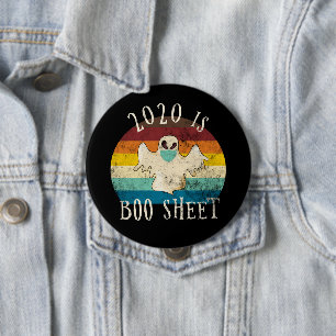2020 Ist Boo Sheet Halloween Button