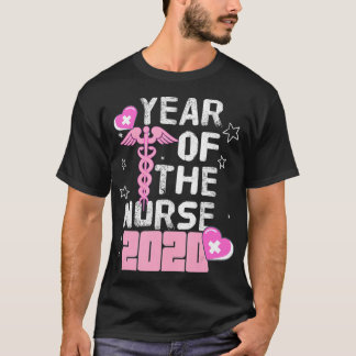 2020 Jahr der Nurse Midfrau Nurse Week School RN T-Shirt