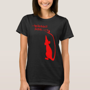 2020 Jahr der RAT glücklichen chinesischen Zodiac T-Shirt
