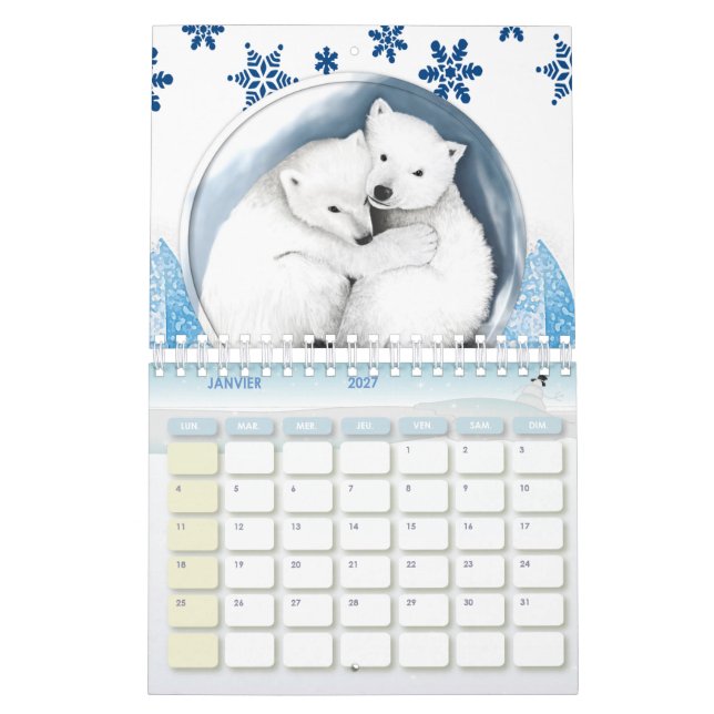 2020 Kalender - FRANZÖSISCH (Jan 2027)