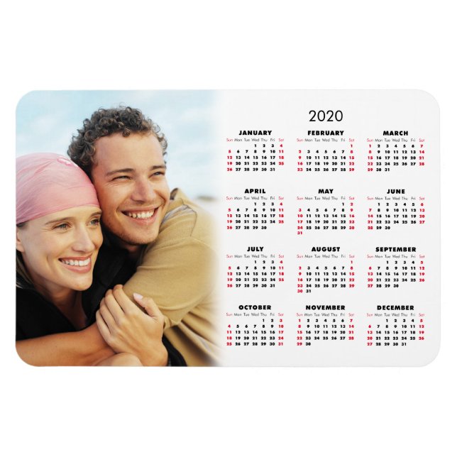 2020 Kalender Ihr Foto Magnet (Horizontal)