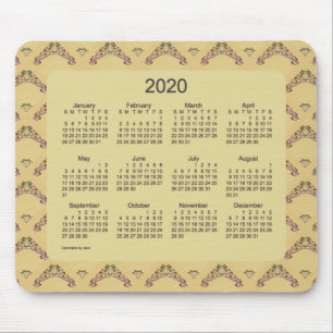 2020 Kalender von Janz Art Nouveau La Boca Mousepad