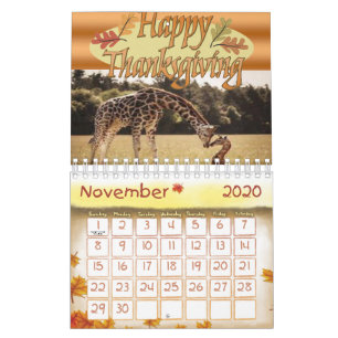 2020 KalenderGiraffe Kalender