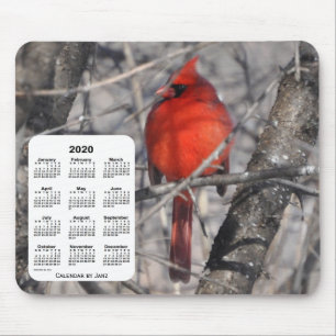2020 Kardinal Bird Calendar von Janz Mousepad