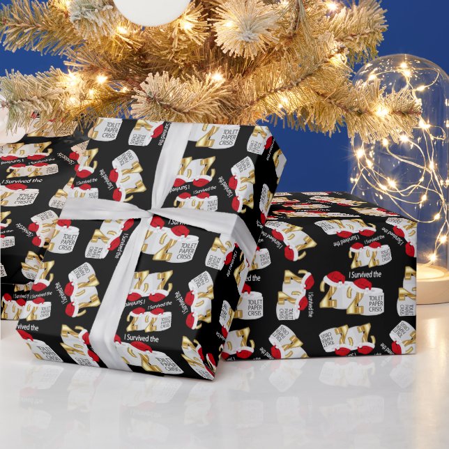 2020 Krise bei Toilettenpapier - Weihnachten Geschenkpapier (Feiertage)