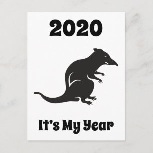 2020 Mein Rattenjahr Postkarte